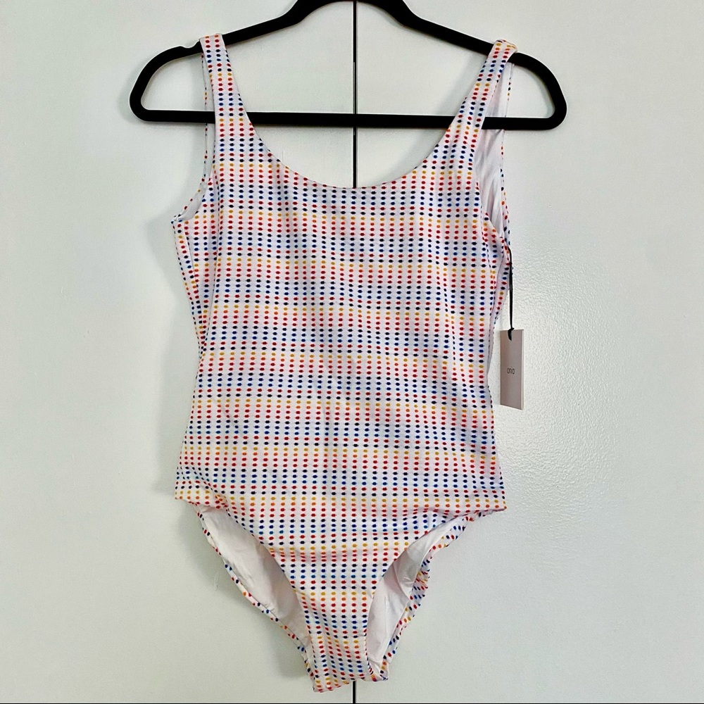 ❤️‍🔥NWT Onia Rainbow Dots Kelly One Piece